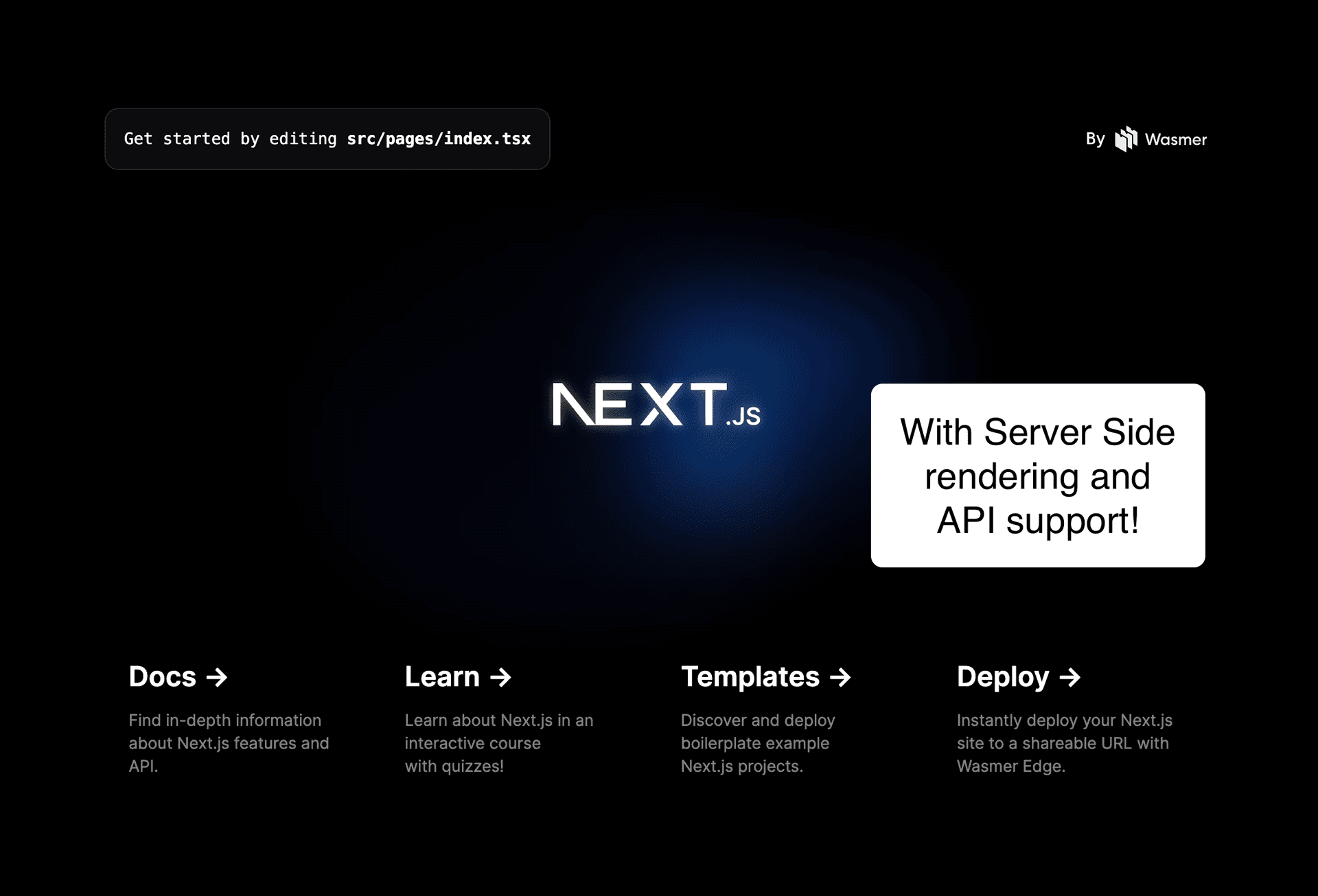 preview of Next.js Starter