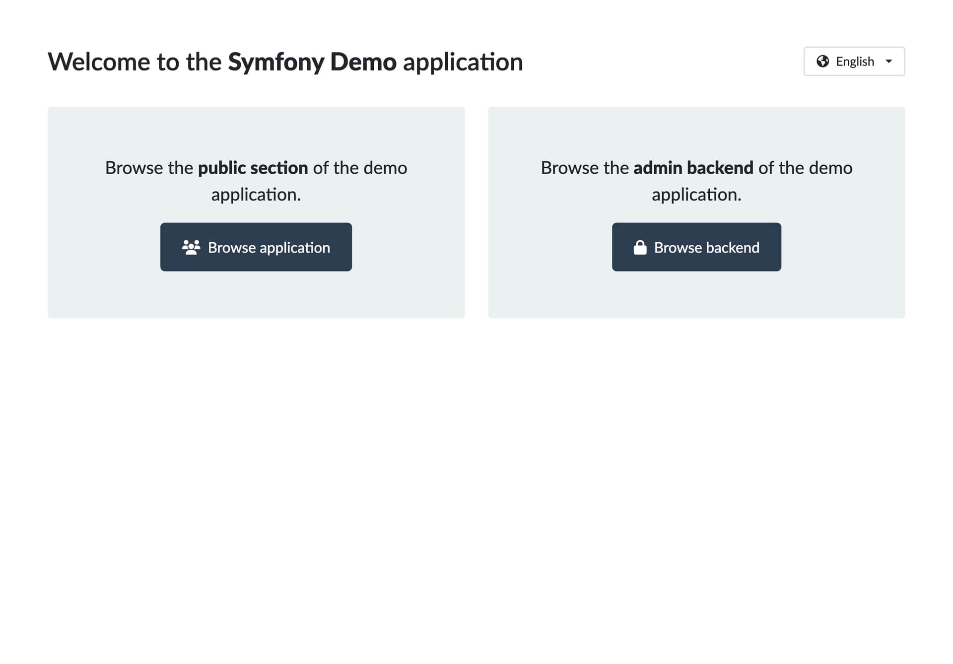 preview of Symfony Starter