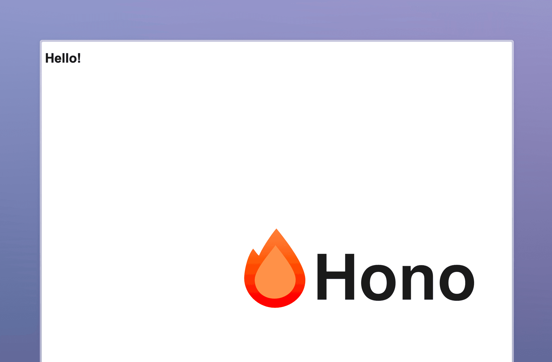 preview of Hono Starter