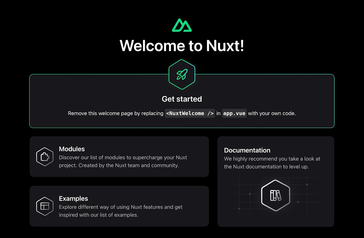 Nuxt Starter image