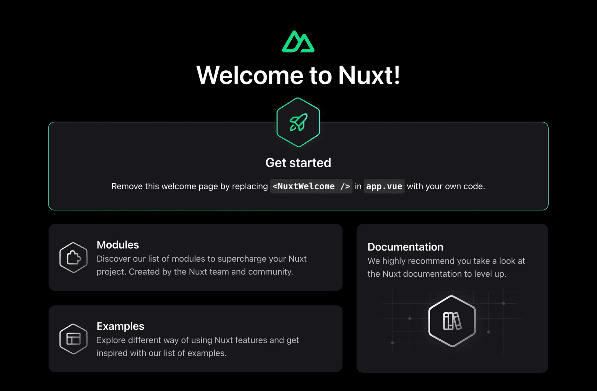 preview of Nuxt Starter