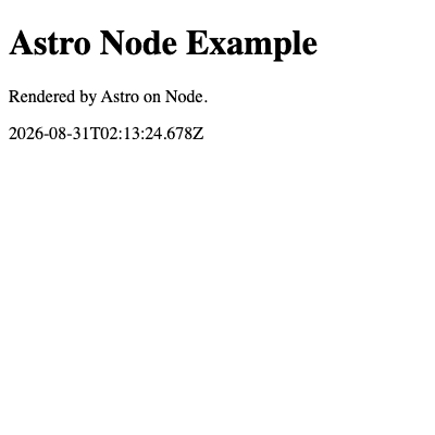 preview of Astro SSR