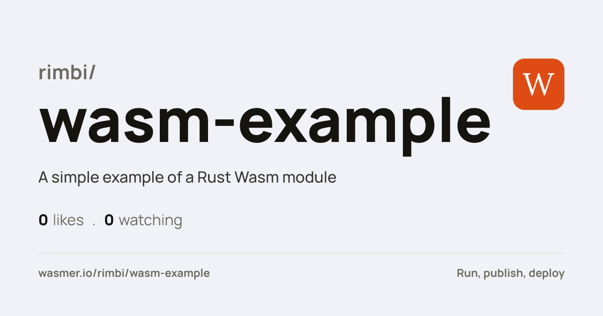 rimbi/wasm-example: A simple example of a Rust Wasm module